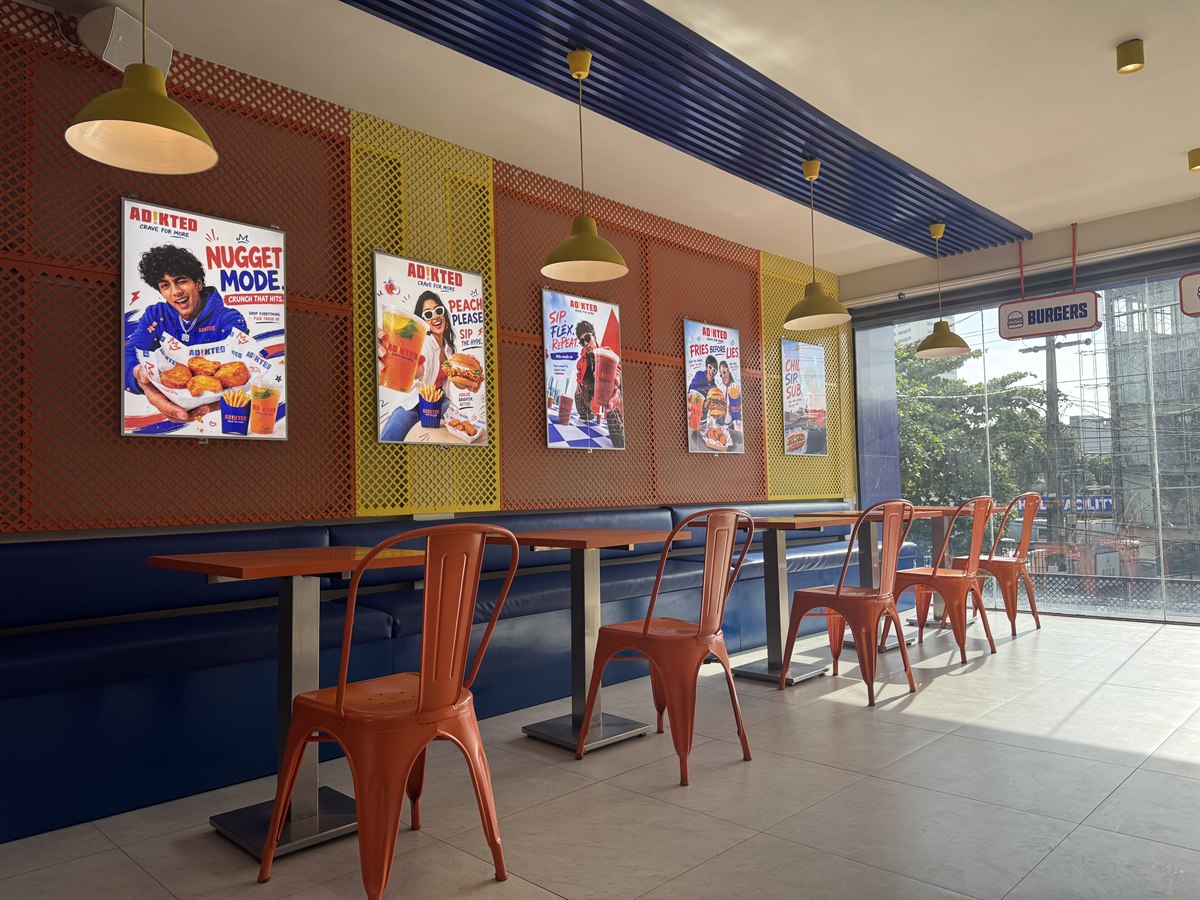 ADIKTED restaurant outlet interior and dining vibe